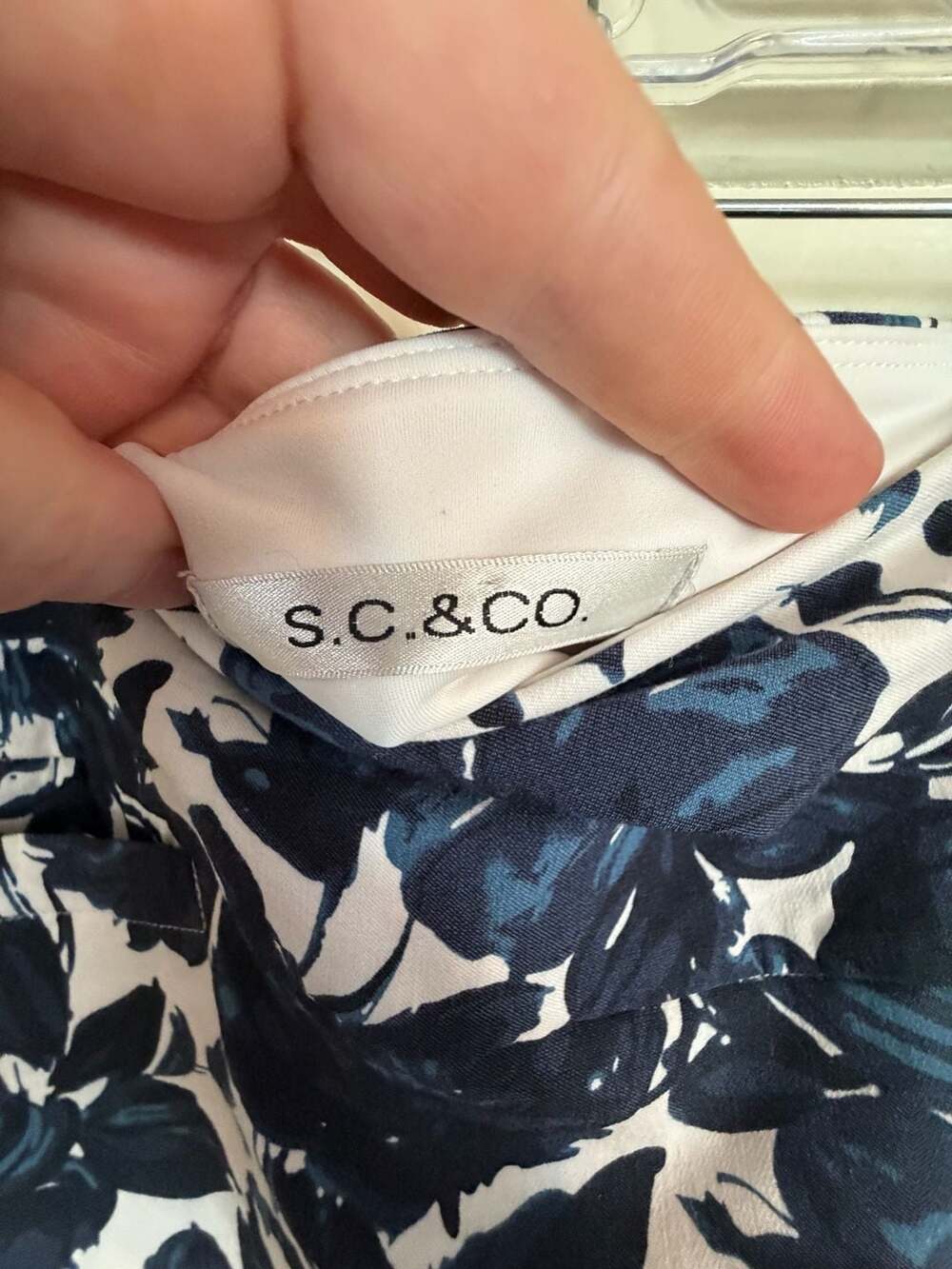 S.C. & Co. Blue and White Floral Print Athletic Skort - Picture 2 of 7